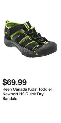 Mark's Keen Canada Kids' Toddler Newport H2 Quick Dry Sandals offer