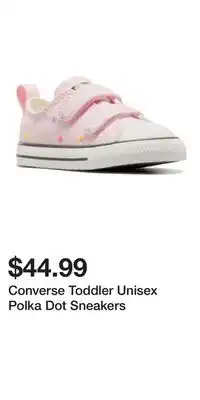 Mark's Converse Toddler Unisex Polka Dot Sneakers offer