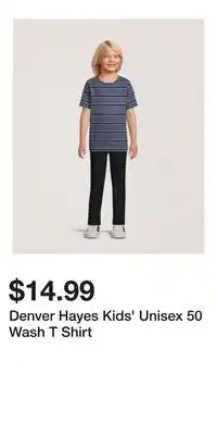 Mark's Denver Hayes Kids' Unisex 50 Wash T Shirt offer
