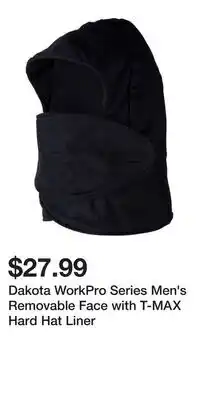 Mark's Dakota WorkPro Series Men's Removable Face with T-MAX Hard Hat Liner offer