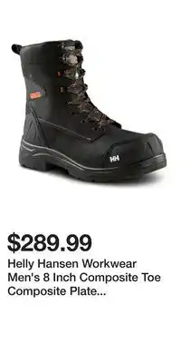 Mark's Helly Hansen Workwear Men's 8 Inch Composite Toe Composite Plate Waterproof Work Boots offer