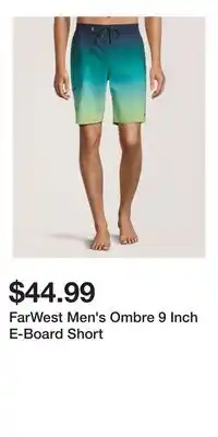 Mark's FarWest Men's Ombre 9 Inch E-Board Short offer