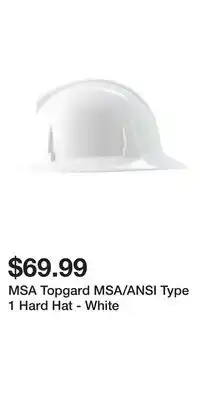 Mark's MSA Topgard MSA/ANSI Type 1 Hard Hat - White offer