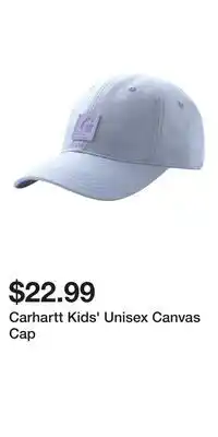Mark's Carhartt Kids' Unisex Canvas Cap offer