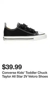 Mark's Converse Kids' Toddler Chuck Taylor All Star 2V Velcro Shoes offer