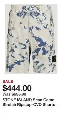 Holt Renfrew STONE ISLAND Scan Camo Stretch Ripstop-OVD Shorts offer