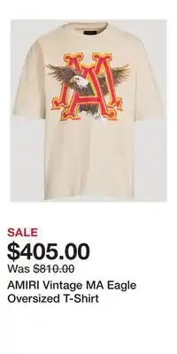 Holt Renfrew AMIRI Vintage MA Eagle Oversized T-Shirt offer