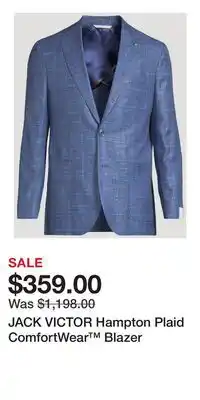 Holt Renfrew JACK VICTOR Hampton Plaid ComfortWear Blazer offer