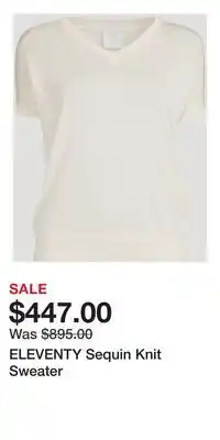 Holt Renfrew ELEVENTY Sequin Knit Sweater offer