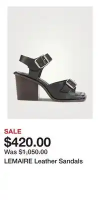 Holt Renfrew LEMAIRE Leather Sandals offer