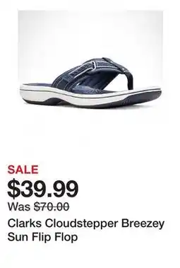 TSC Stores Clarks Cloudstepper Breezey Sun Flip Flop offer
