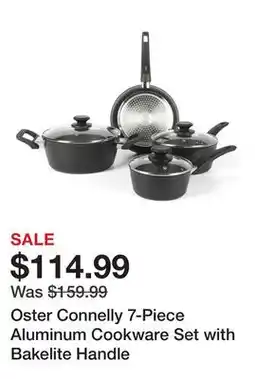 TSC Stores Oster Connelly 7-Piece Aluminum Cookware Set with Bakelite Handle offer