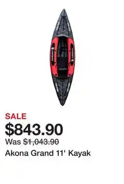 TSC Stores Akona Grand 11' Kayak offer