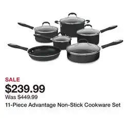 TSC Stores 11-Piece Advantage Non-Stick Cookware Set offer