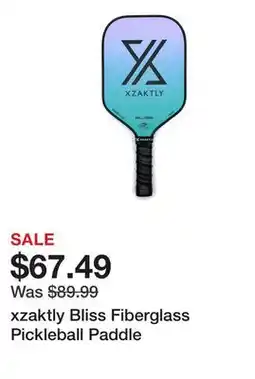 TSC Stores xzaktly Bliss Fiberglass Pickleball Paddle offer