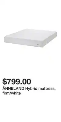 IKEA ÅNNELAND Hybrid mattress, firm/white offer