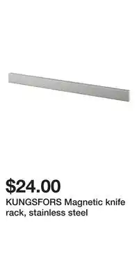 IKEA KUNGSFORS Magnetic knife rack, stainless steel offer