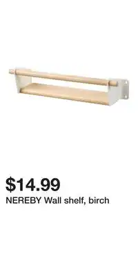 IKEA NEREBY Wall shelf, birch offer