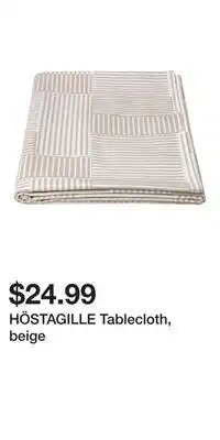 IKEA HÖSTAGILLE Tablecloth, beige offer