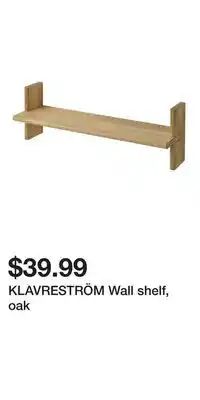 IKEA KLAVRESTRÖM Wall shelf, oak offer