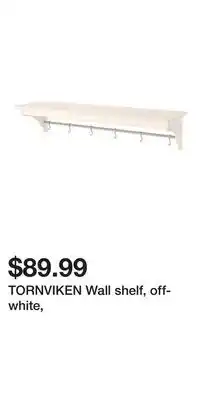 IKEA TORNVIKEN Wall shelf, off-white offer