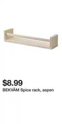 IKEA BEKVÄM Spice rack, aspen offer