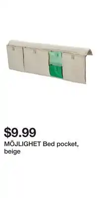 IKEA MÖJLIGHET Bed pocket, beige offer