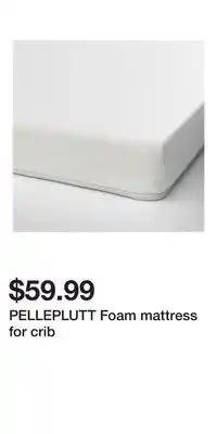 IKEA PELLEPLUTT Foam mattress for crib offer