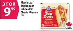 Co-op Maple Leaf Top Dogs or Schneiders Classic Wieners offer