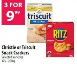 Co-op Christie or Triscuit Snack Crackers offer