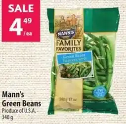Co-op Mann's Green Beans offer