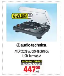 2001 Audio Video ATLP120XB AUDIO-TECHNICA USB Turntable offer