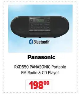 2001 Audio Video RXD550 PANASONIC Portable FM Radio & CD Player offer