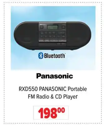 2001 Audio Video RXD550 PANASONIC Portable FM Radio & CD Player offer