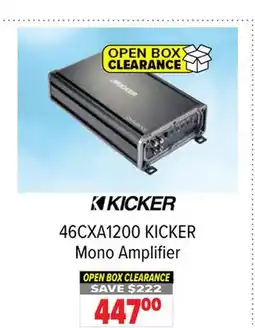 2001 Audio Video 46CXA1200 KICKER Mono Amplifier offer