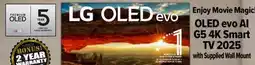 2001 Audio Video OLED55G5 LG 55 OLED evo AI G5 4K Smart TV 2025 offer