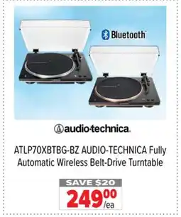 2001 Audio Video ATLP70XBTBG-BZ AUDIO-TECHNICA Fully Automatic Wireless Belt-Drive Turntable offer