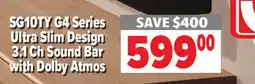 2001 Audio Video SG10TY LG G4 Series Ultra Slim Design 3.1 Ch Sound Bar with Dolby Atmos offer