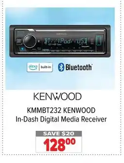 2001 Audio Video KMMBT232 KENWOOD In-Dash Digital Media Receiver offer
