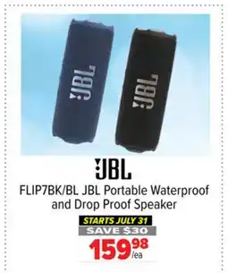 2001 Audio Video FLIP7BK/BL JBL Portable Waterproof and Drop Proof Speaker offer