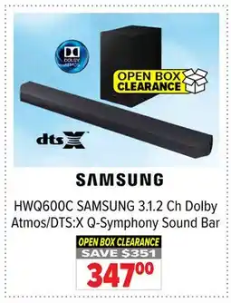 2001 Audio Video HWQ600C SAMSUNG 3.1. 2 Ch Dolby Atmos/DTS: X Q-Symphony Sound Bar offer