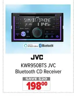 2001 Audio Video KWR950BTS JVC Bluetooth CD Receiver offer