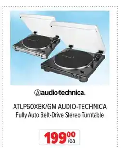 2001 Audio Video ATLP60XBK/GM AUDIO-TECHNICA Fully Auto Belt-Drive Stereo Turntable offer