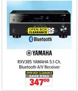 2001 Audio Video RXV385 YAMAHA 5.1-Ch. Bluetooth A/V Receiver offer