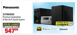 2001 Audio Video SCPMX800 Panasonic Premium Audiophile Hi Res Hi-Fi Sound System offer
