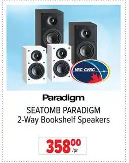 2001 Audio Video SEATOMB PARADIGM 2-Way Bookshelf Speakers offer