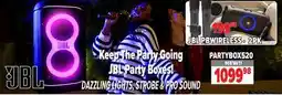 2001 Audio Video PARTYBOX520 JBL Party Boxes! offer