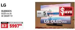 2001 Audio Video OLED83C5 LG 83 OLED evo AI 4K SMART TV offer