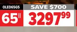 2001 Audio Video OLED65G5 LG OLED evo AI G5 4K Smart TV 2025 offer