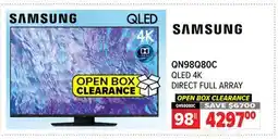 2001 Audio Video QN98Q80C 98 SAMSUNG QLED 4K DIRECT FULL ARRAY offer